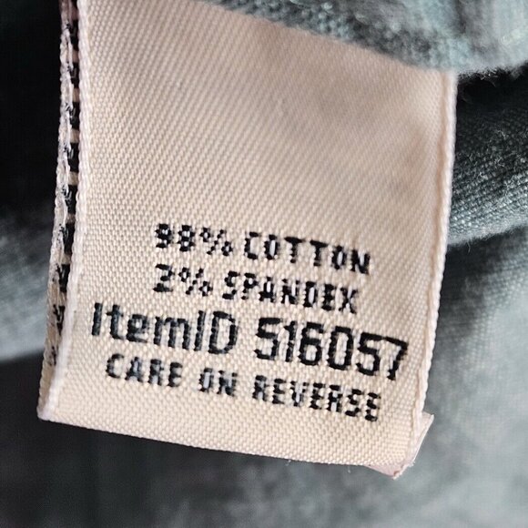 L.L. Bean Aqua Blue Button-Down Shirt Women's Size Medium Pockets Long Sleeve - Picture 7 of 10